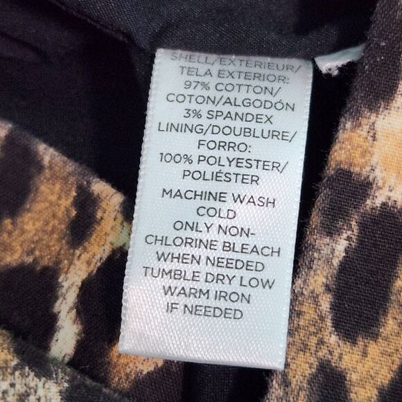 Loft Sleeveless Leopard Print Mini Sheath Dress Size 0 Leopard Print Dress - Picture 7 of 8